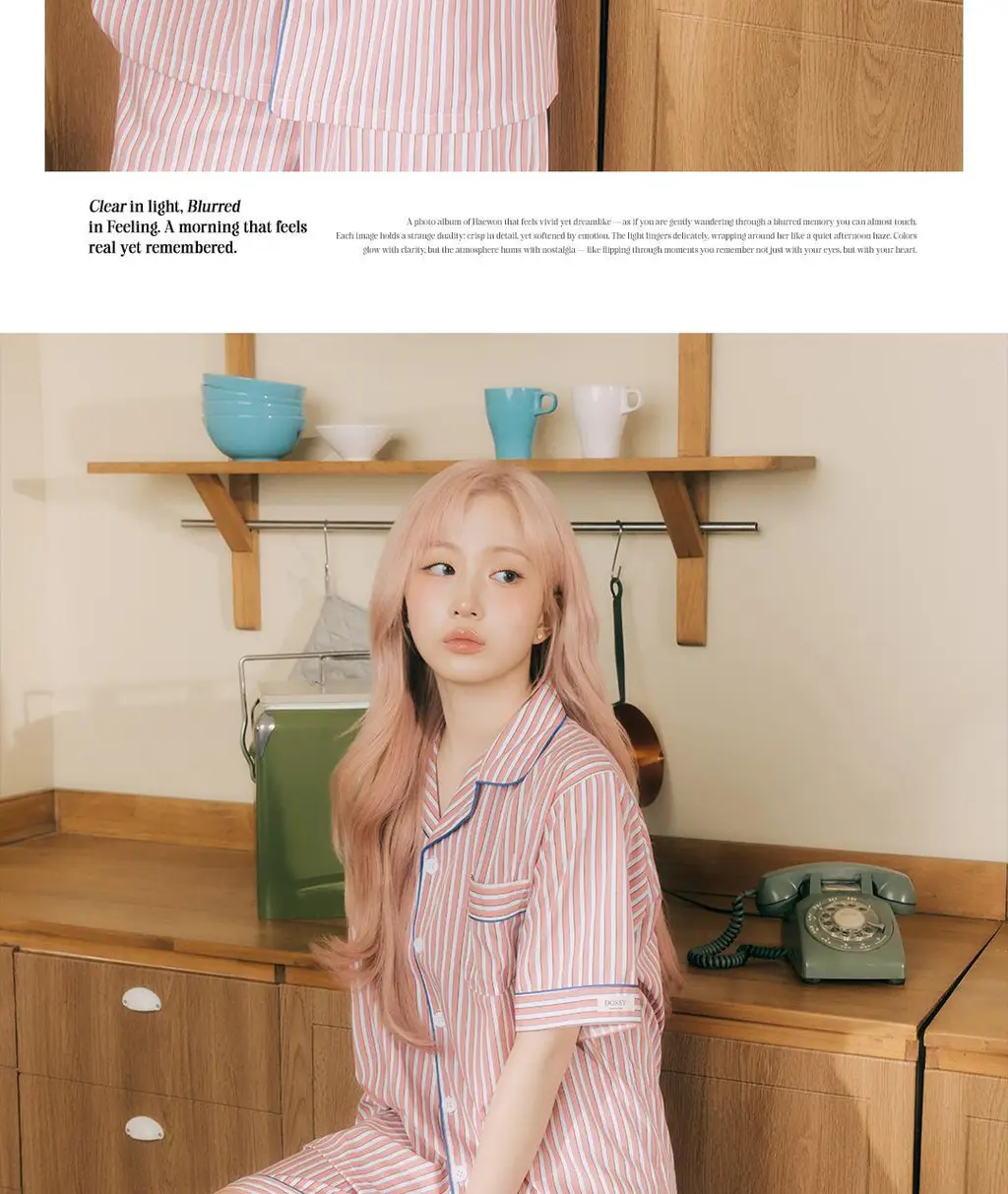 [해원 Pick] 도씨 실크핏 피오니 반팔 커플 잠옷 세트 상세페이지 3
